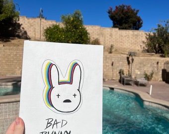 Bad Bunny Painting