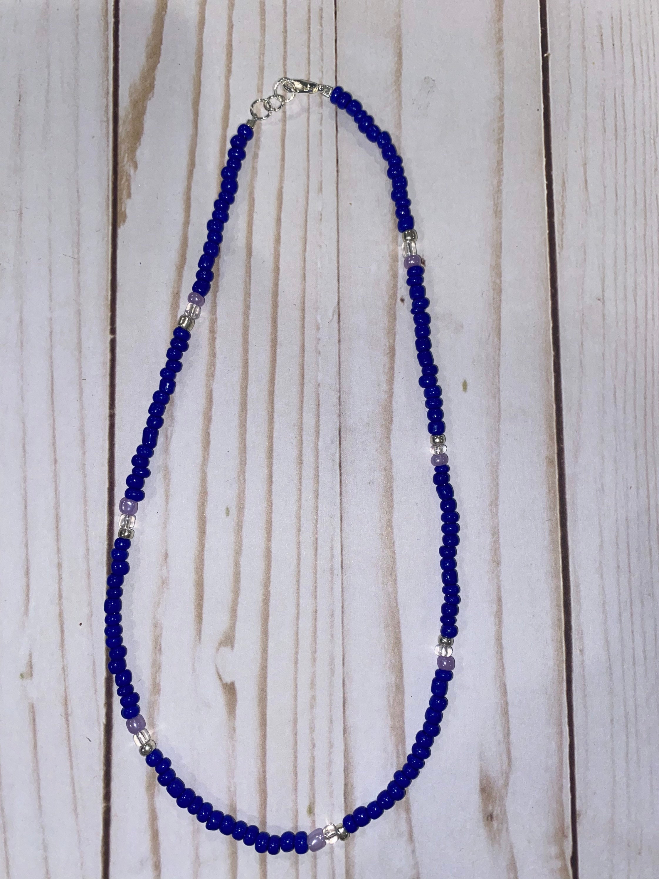 Seed Bead Necklace Etsy