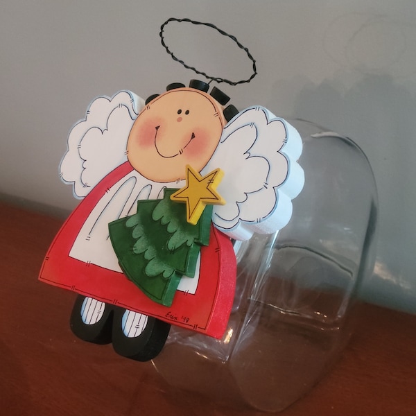 Christmas Angel Cookie Jar Lids