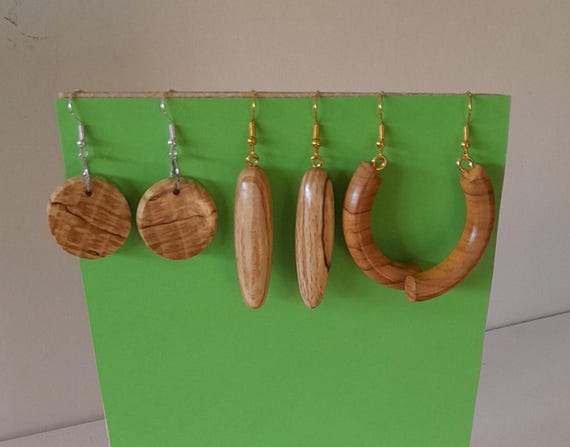 Wooden earring