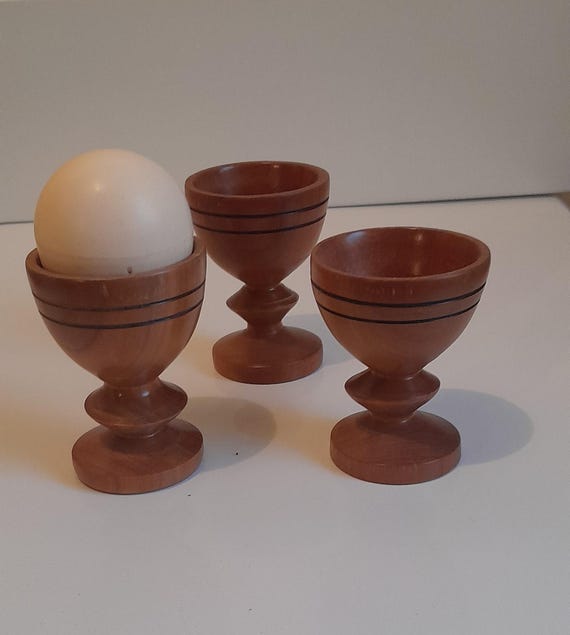 Wooden egg cups
