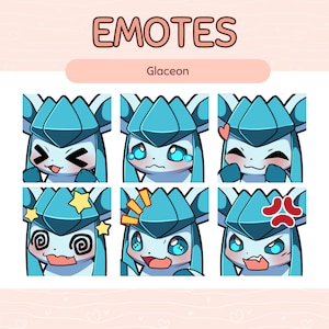 Icy Fox Emotes for Twitch and Discord - Kawaii - Cute