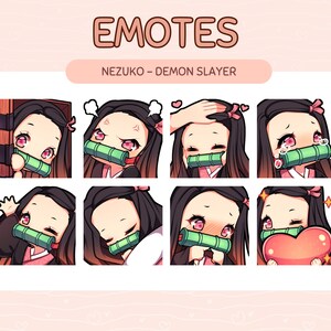 Demon Anime Girl Emotes for Twitch and Discord