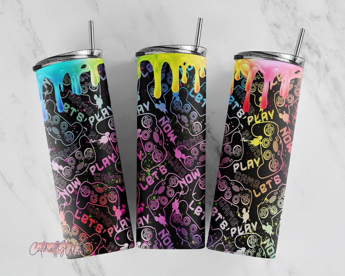 Gamer Tumbler Wrap Tumbler Ideas for Men Gaming Tumbler Png Etsy
