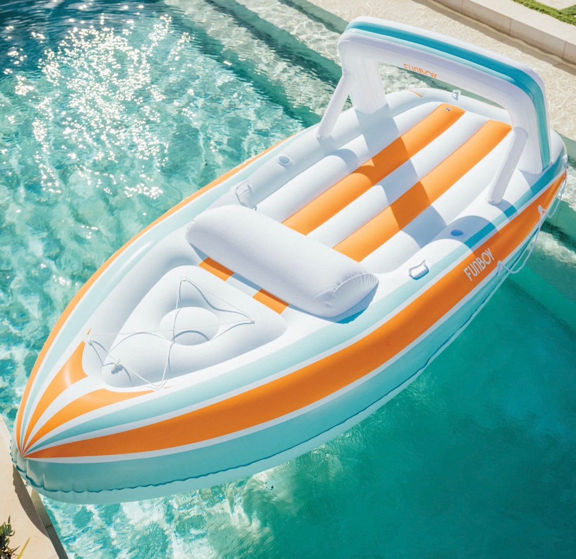 Inflatable Yacht Summer Pool Float Floatie Beach Toy Etsy