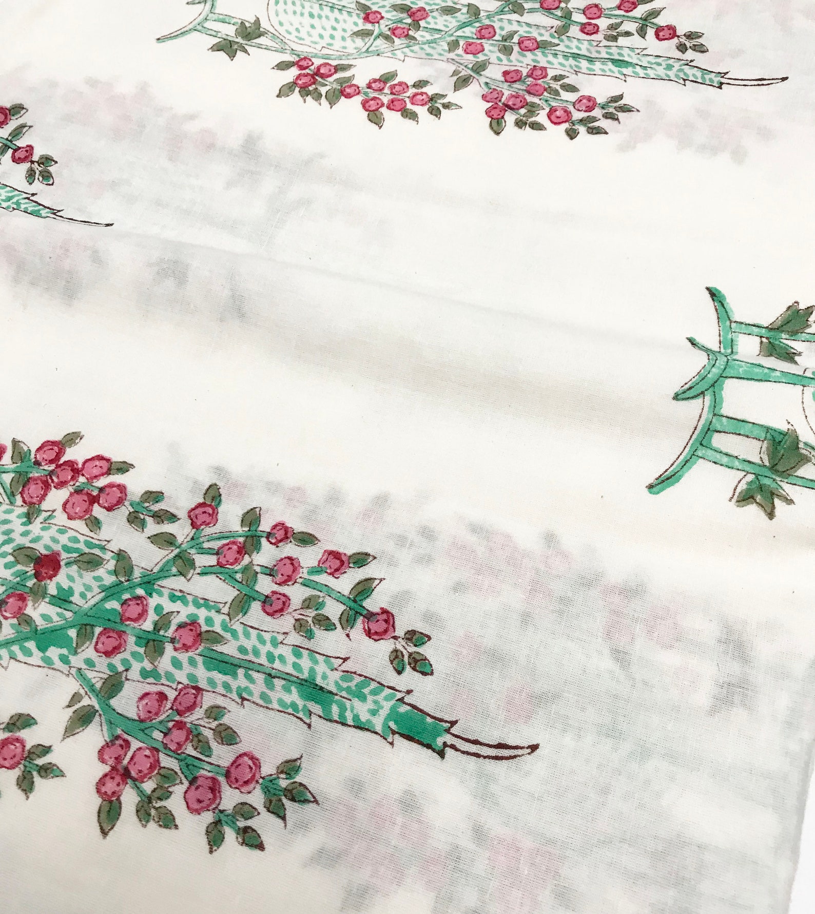 Dressmaking Fabric/Printed Cotton Fabric/Hand Block Print Etsy