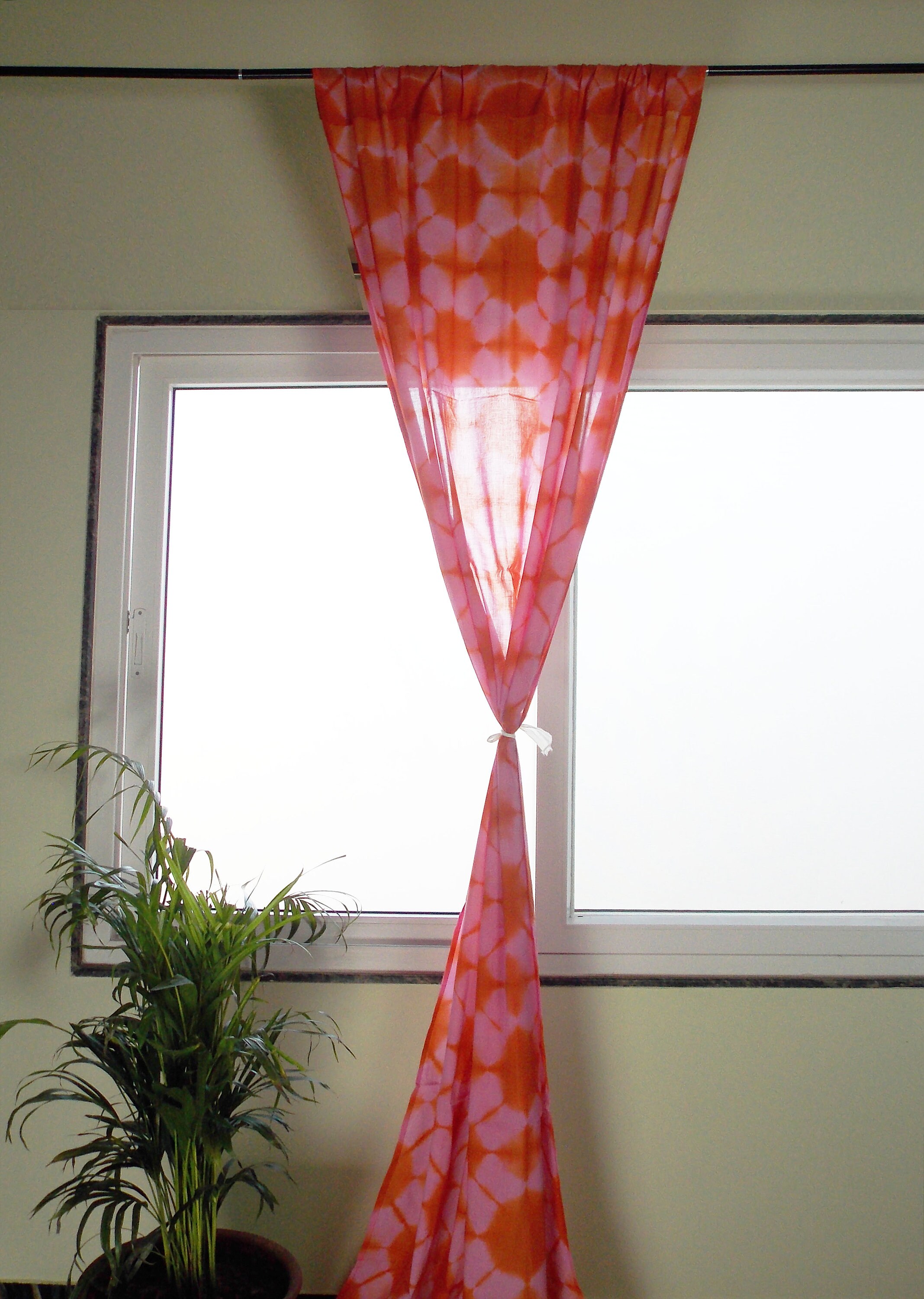 Block Printed Cotton Curtain Panel: Indian Sheer Home Decor - Etsy