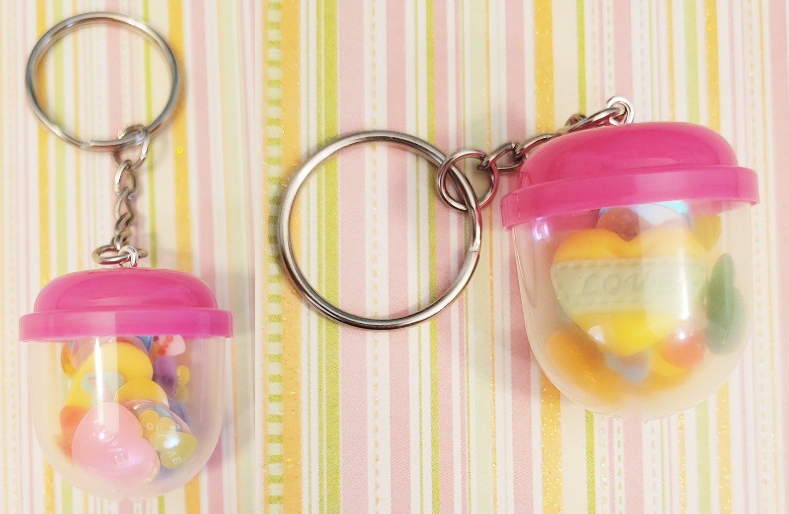 Small Capsule Keychains Kidcore Dreamcore Weirdcore Etsy