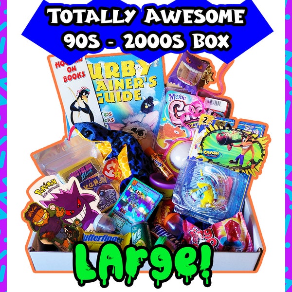 Totally 80s, 90s, Y2K Mystery Box - Big - Multiple Options, You Choose! | Books, Movies & Toys| Retro | Kidcore |  Girly Girl | Boy Dude