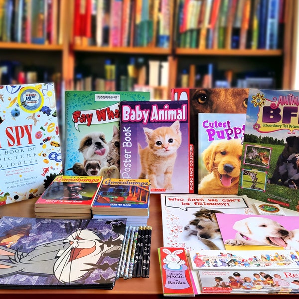 Caja de la Feria del Libro Scholastic / Vintage / Kidcore / 80s & 90s Kid / 2000s Y2K / Nostalgia