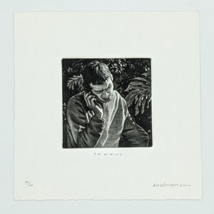 Seemed-- Original Art Werger Mezzotint from the Still Pictures Series