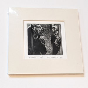 KnownMatted Original Art Werger Mezzotint from Still Pictures Series image 2