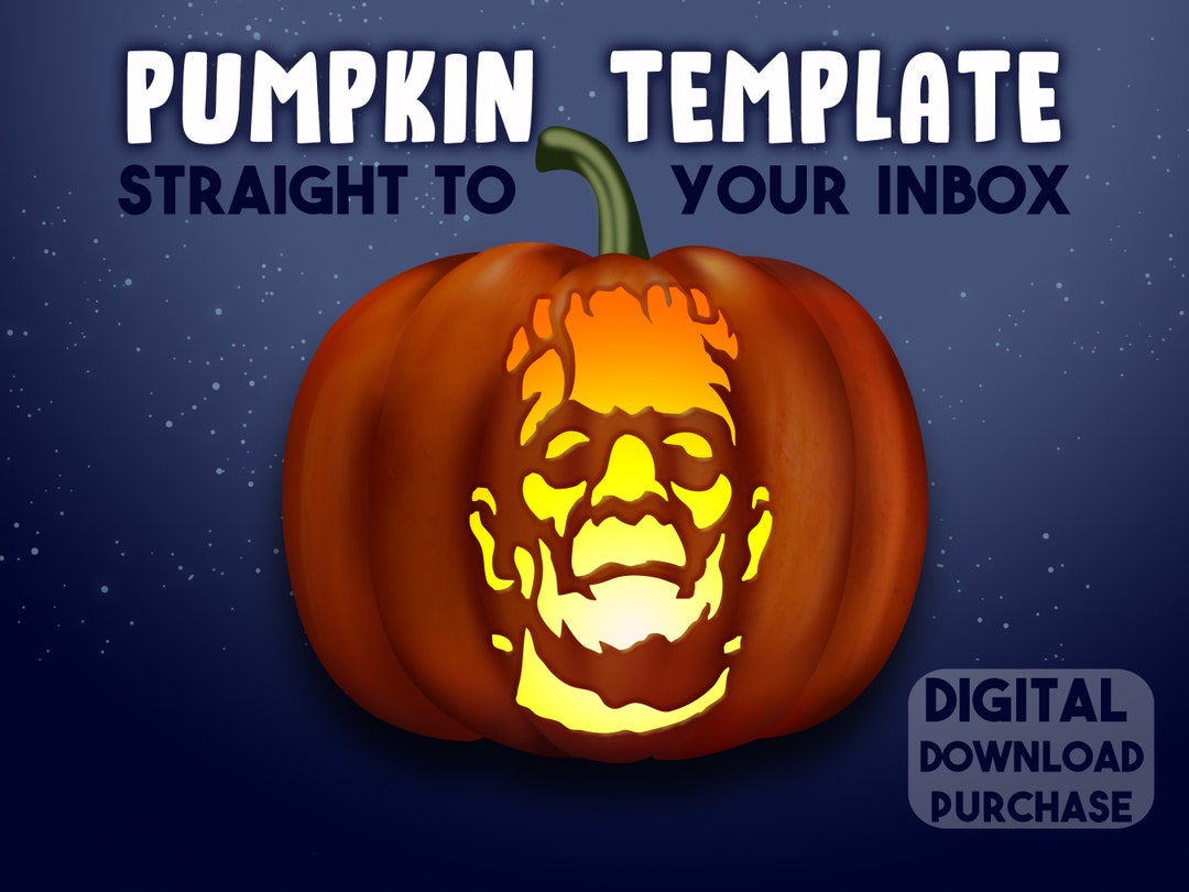 PUMPKIN CARVING STENCIL Frankenstein Monster Horror Template Halloween Jack O Lantern Pattern Etsy pumpkin-carving-stencil-frankenstein-monster-horror-template-halloween-jack-o-lantern-pattern-etsy
