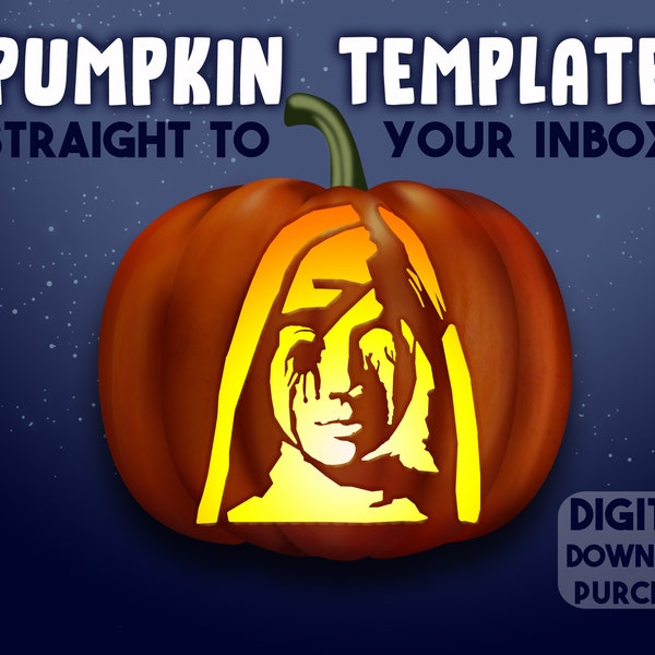 PUMPKIN CARVING STENCIL American Horror Story Template Halloween Jack o Lantern Pattern