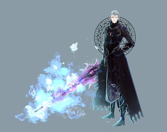 Commission artistique abordable de l'anime FF14 personnalisé ; Art fantastique, Personnages du jeu, Couple