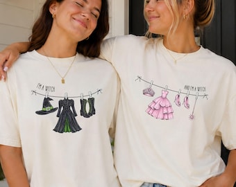 Witch Clothesline PNG Bundle | Pink Green Wicked Costume Sublimation, POD, DTF (instant download)