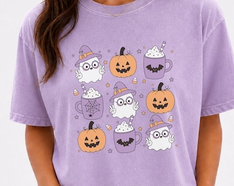 Groovy Ghost Halloween Doodles PNG SVG | Fall t-shirt designs, DTF , Sublimation