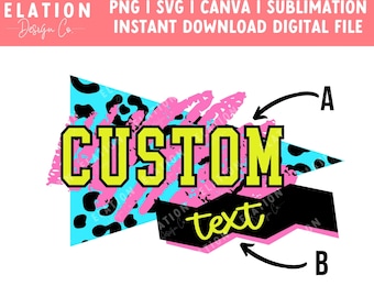 Custom Saved by the 90's Retro svg and png graphic download file - DTG, DTF, Sublimation