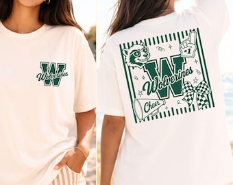 Wolverines Cheer SVG PNG Bundle, School Spirit Design with Mascot and Team Elements