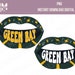 Green Bay Wisconsin Retro Rocker Lips With Text 80's PNG Graphic ...