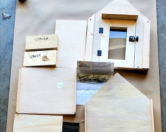 DIY KIT-Book House Neighborhood Library Yard Pantry 21x15x13 Kit