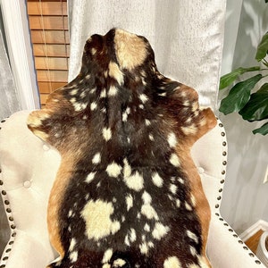 Genuine Hair On Goathide Rug, Goat Hide