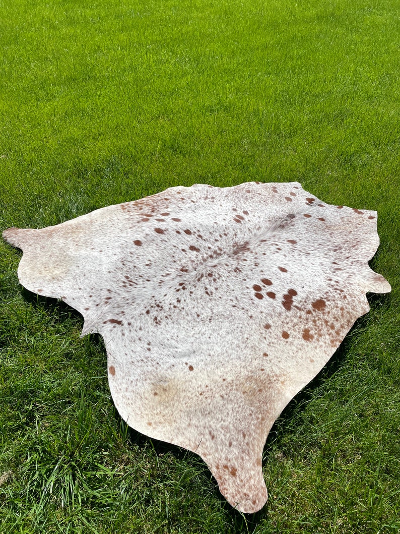 Genuine Tricolor Hair on Cowhide Rug Speckled Brazilian Cow Etsy