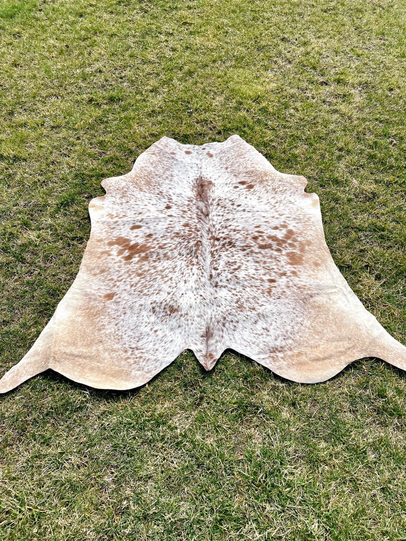 Genuine Tricolor Hair on Cowhide Rug Speckled Brazilian Cow Etsy