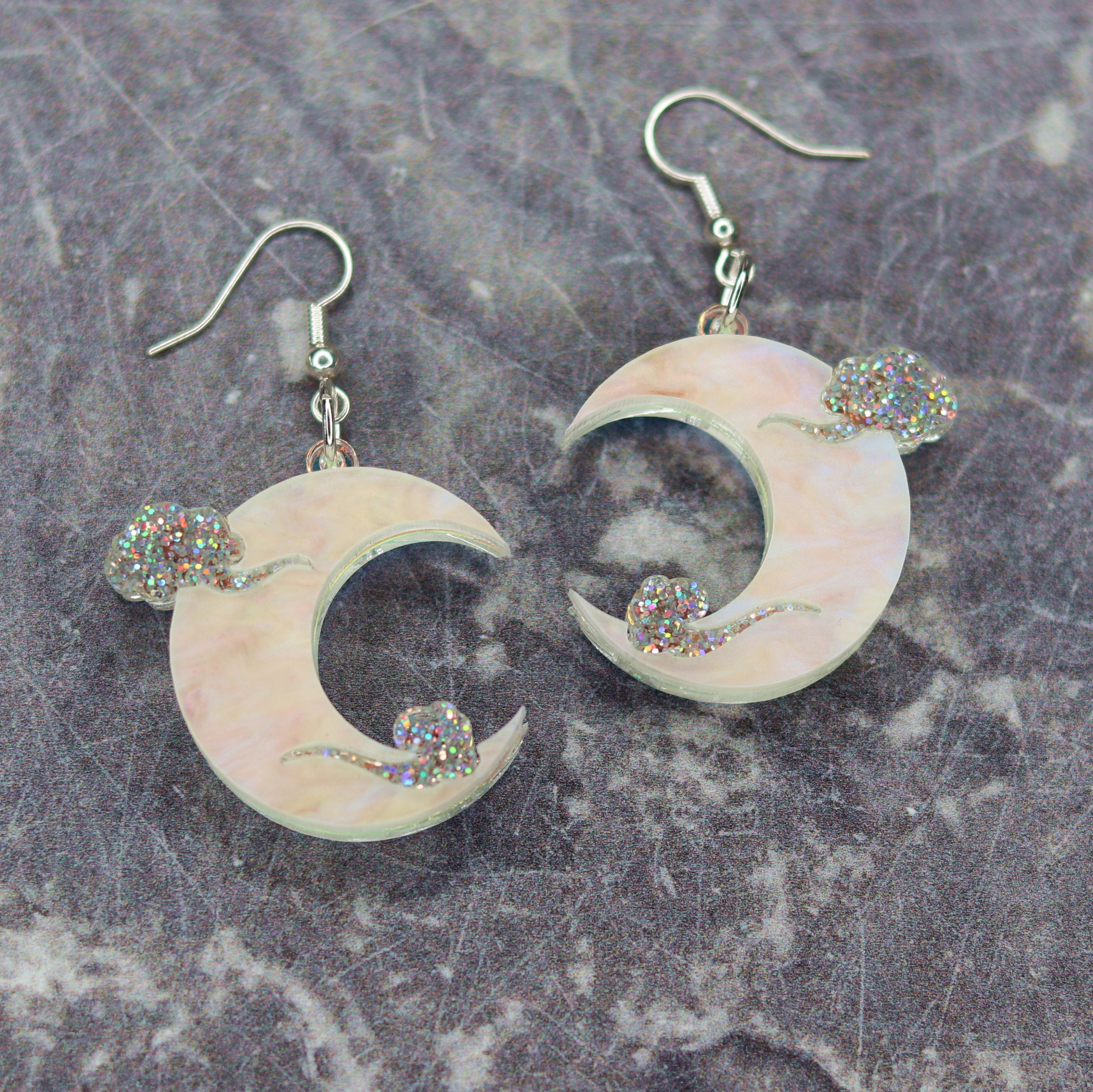 Moon Earrings Etsy