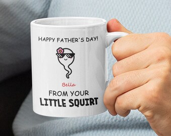 Happy father's day! from your little squirts, Personalized Mug, Gift For Dad, Fathers Day Gift, Funny Mug Coffee, Funny Mug Gift For Father