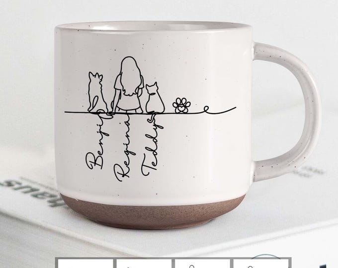 Yo y mis bebés peludos: taza personalizada para tu mascota y dueño. Personaliza tu idea, taza de café personalizada para gatos y perros, regalo para dueños de perros, regalo familiar, regalo único.