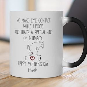 Personalized Dog Mug We Make Eye Contact While I Poop... Gift for Dog Lover, Gift For Dog Mom image 5