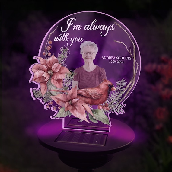 I Am Always With You - Personalized Solar Light, Memorial