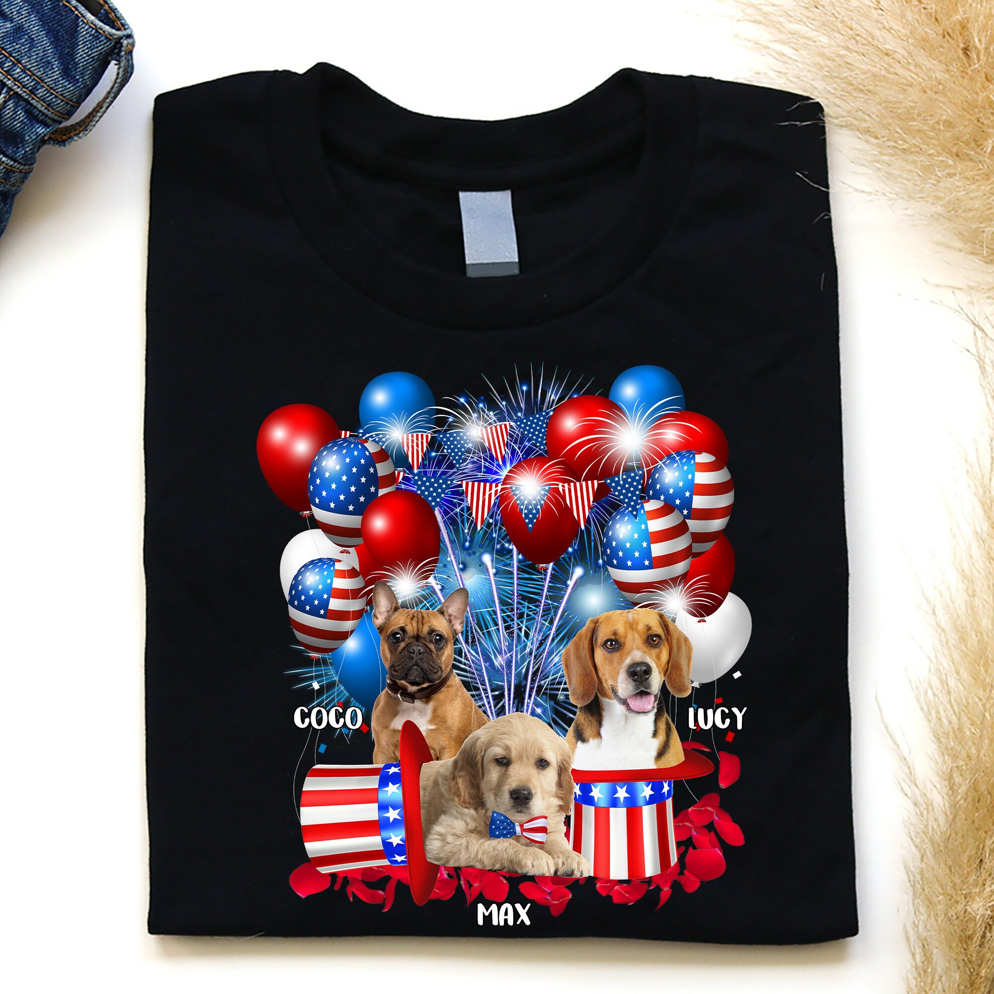 Patriotic Jack Russell Terrier Dog Merica T-Shirt 4th Of Jul Patriotic Jack Russell Terrier Dog Merica T-Shirt 4th Of Jul