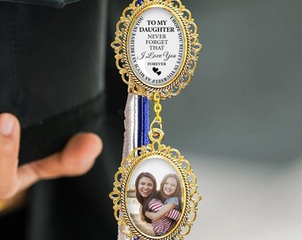 Never Forget That I Love You Forever - Personalized Tassel Charm, Graduation Gift, Graduation Charm, Memorial Graduation Gift For Her, Him