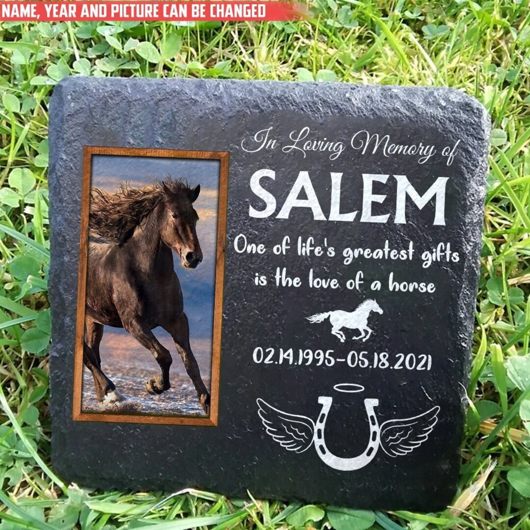One of Life's Greatest Gifts Personalized Horse Memorial Stone, Pet