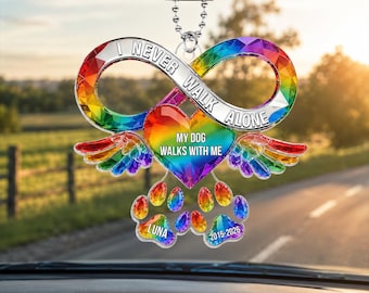 Your Love Still Rides Beside Me Every Day - Personalized Dog Memorial Car Charm, Personalized Pet Loss, Custom Pet Memorial