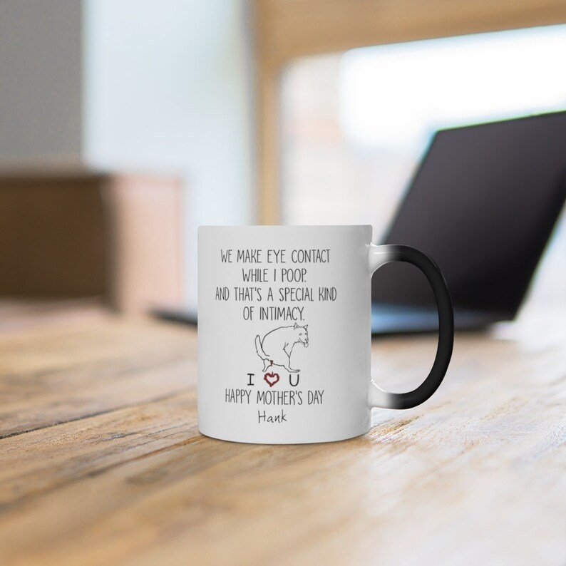 Personalized Dog Mug We Make Eye Contact While I Poop... Gift for Dog Lover, Gift For Dog Mom image 5