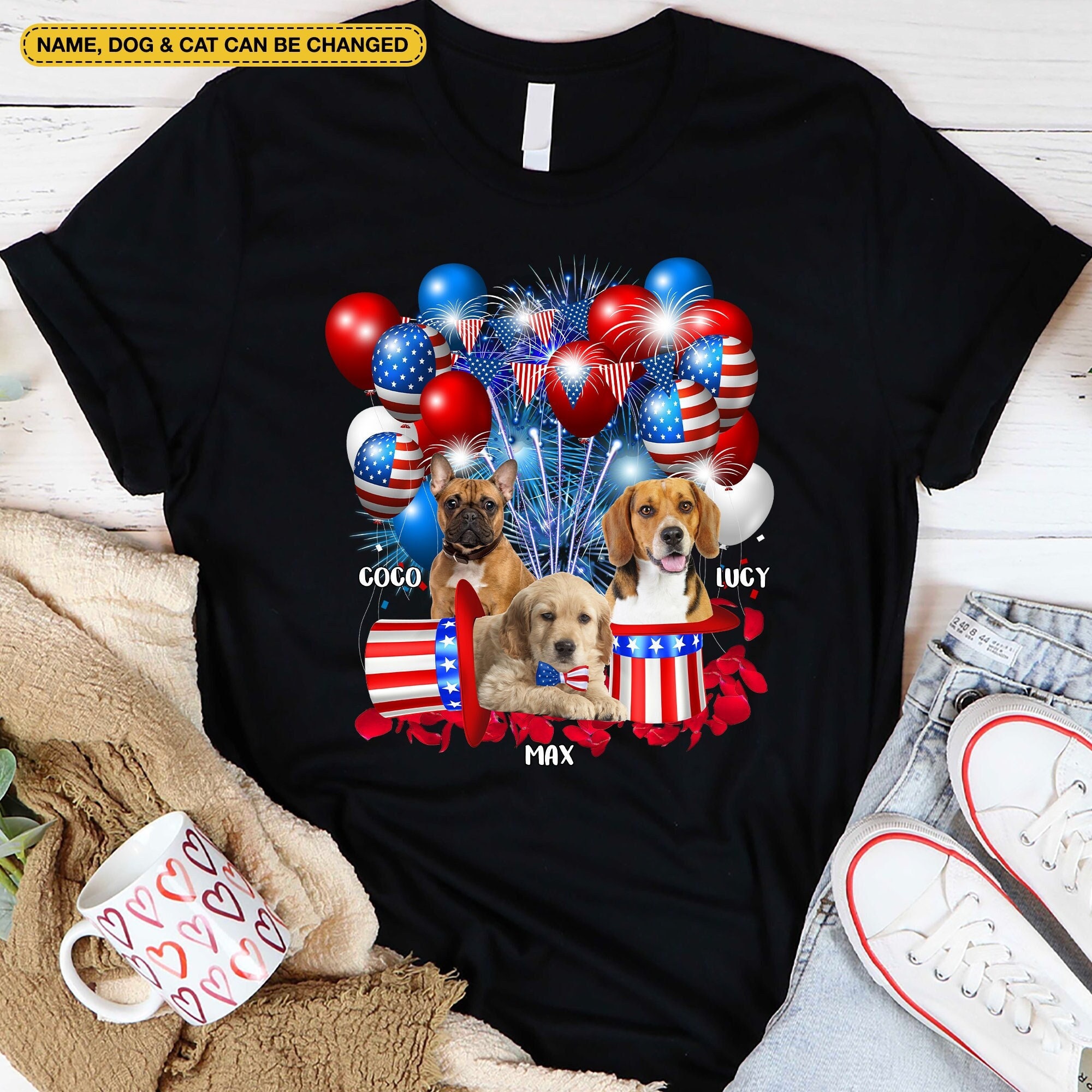 Patriotic Jack Russell Terrier Dog Merica T-Shirt 4th Of Jul Patriotic Jack Russell Terrier Dog Merica T-Shirt 4th Of Jul