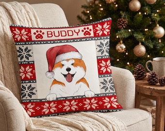My Fur Baby - Personalized Christmas Winter Decor Gift, Pet Pillow, Dog Mom Cat Mom Gift, Memorial Gift, Pet Gift,Dog Gift,Cat Gift