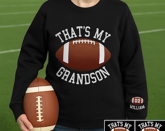 Das ist mein Enkel - Kundenspezifisches Fußball-Hemd für Fußball-Oma, Fußball-Tante-T-Shirt, Fußball-Mama-T-Stück, Fußball-Saison, Spieltag-T-Stück