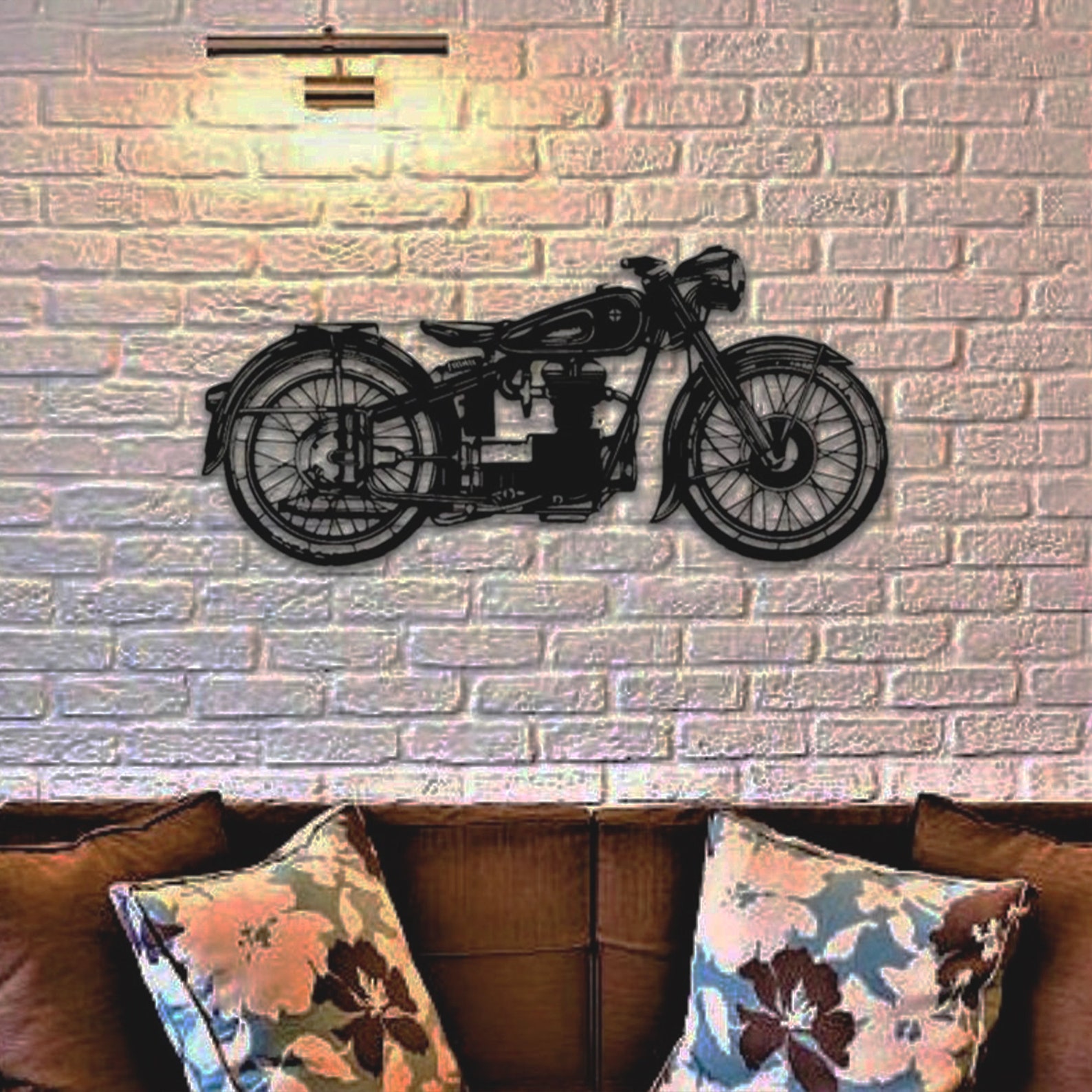 Motorcycle Metal Wall Art Harley Davidson Metal Art Etsy
