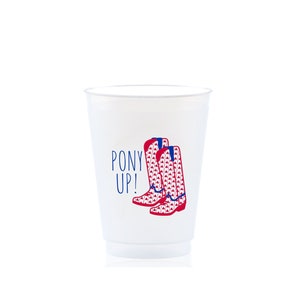 Pony Up Cups, Dallas Football Cups, Frost Flex Cups, Game Day Cups, College Football Cups, Tailgating Cups