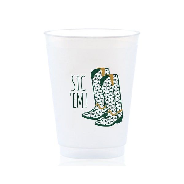 Waco Cups, College Cups, Waco College, Frost Flex Cups, Game Day Cups, College Football Cups, Texas Graduation Gift