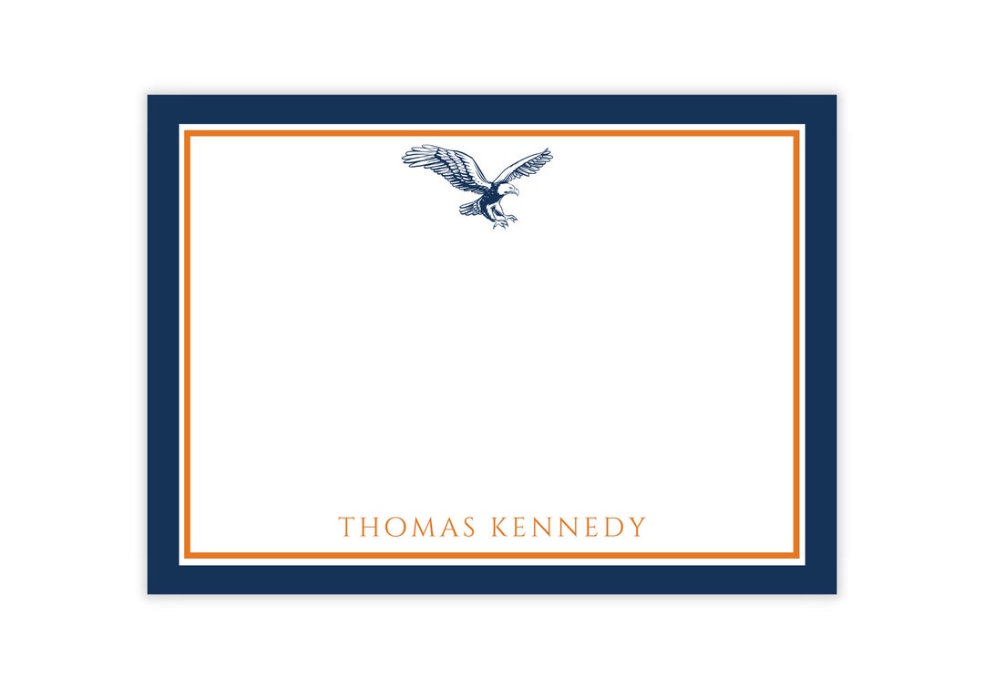 Auburn Stationery, Custom College Stationery Custom Auburn Stationery Graduation Gift War Eagle