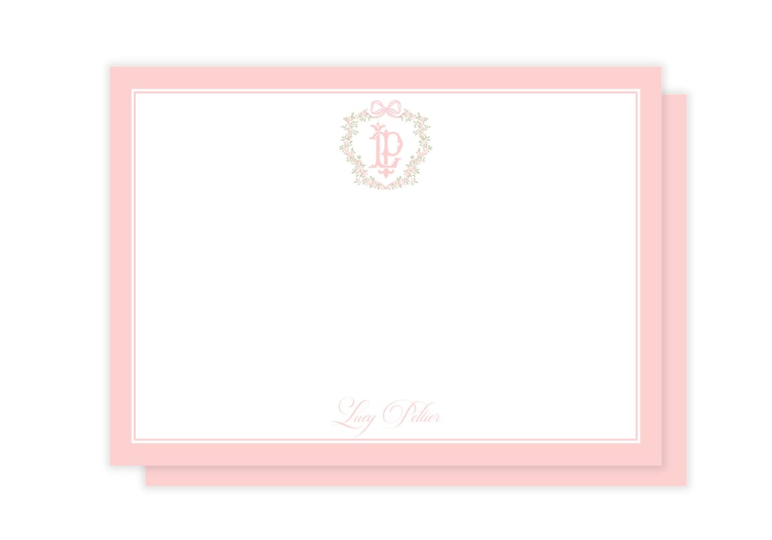 Baby Girl Stationery Southern Classic Baby Stationery Custom Etsy