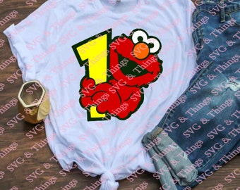 Download Elmo Birthday Svg Etsy