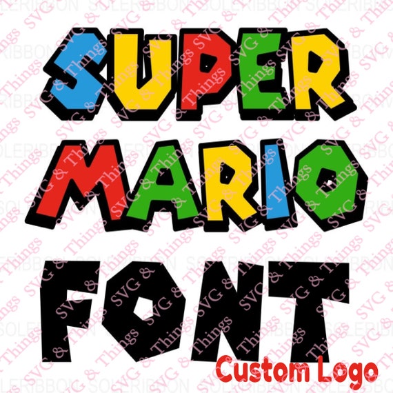 Mario Name Custom logo | Etsy