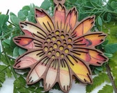 Sunflower Suncatcher SVG for Laser, Glowforge Cut File, Car Charm, Hanging Ornament, Wall Art Laser Cut File, Flower Pattern for Laser