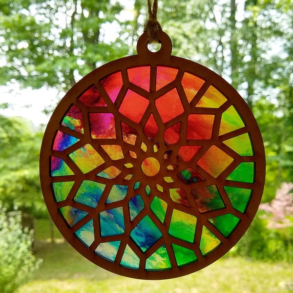Laser Cut Files Suncatcher Mandala Etsy